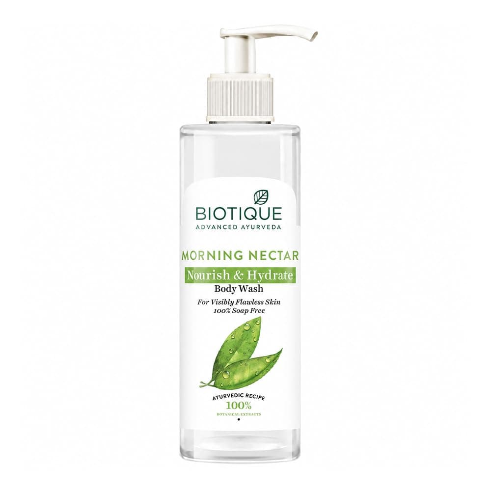 Biotique Morning Nectar Nourish & Hydrate Body Wash For Visibly Flawless Skin, 200ml
