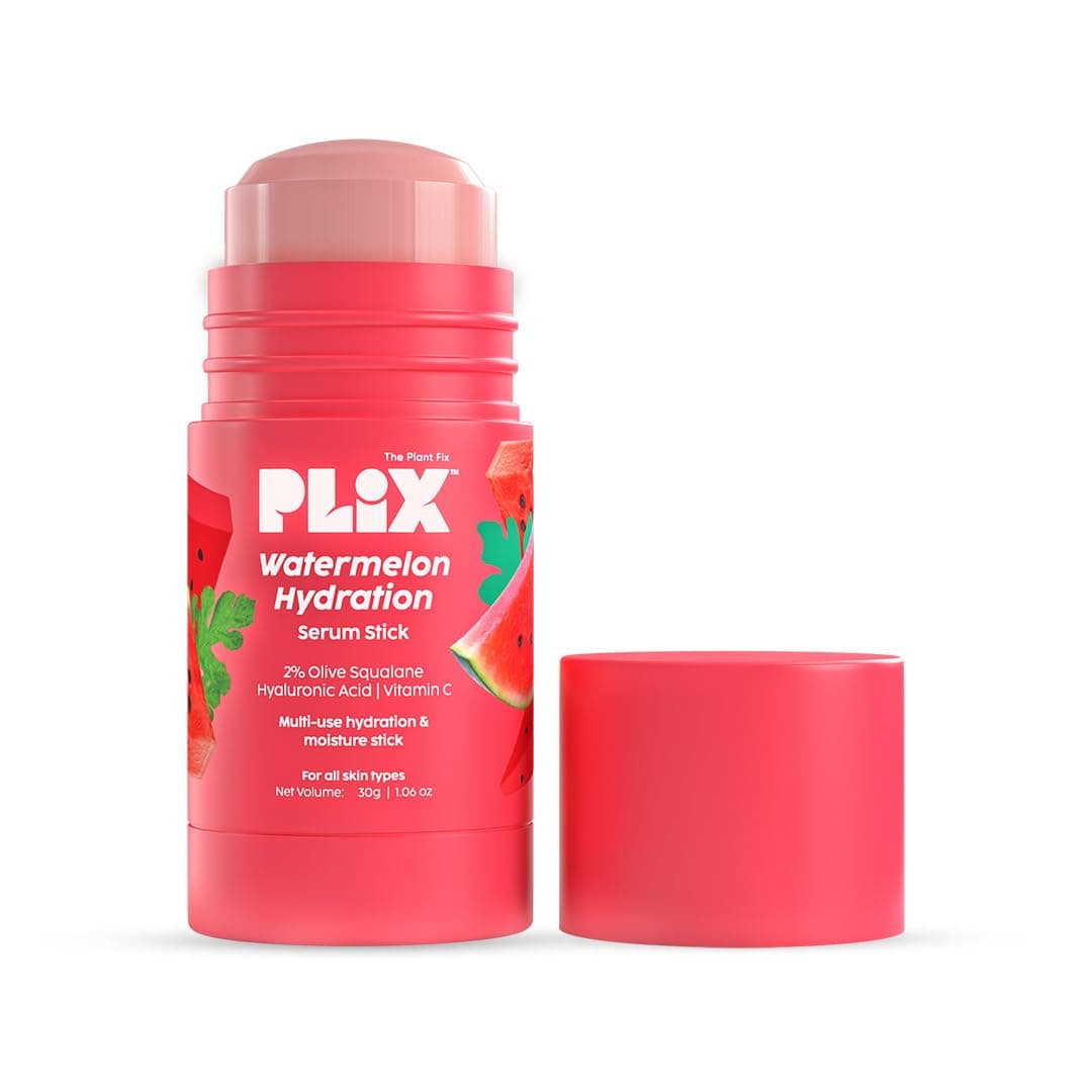PLIX - THE PLANT FIX Watermelon Hydration Serum Stick (30g) for Instant Hydration, Long Lasting Moisturization | On the Go Moisturizer Stick for 24h Hydration | Light-weight & Quick absorbing