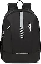 Safari Flash Medium 26L Water Resistant Polyester Casual Standard Backpack - Black