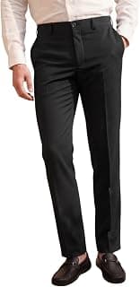 Louis Philippe Men's Slim Fit Classic & Modern Styling Work Ready Textured Formal Trouser