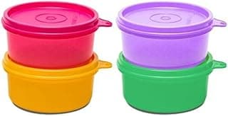 Tupperware Tropical Plastic Container Set, 230ml, Set of 4, Multicolour, Assorted