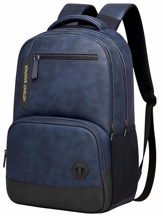 HOT SHOT Large 32 L Laptop Backpack HOTSHOT BAGS VINTAGE FAUX LEATHER|LAPTOP BAG|MEN & WOMEN|OFFICE BACKPACK|COLLEGE BACKPACK