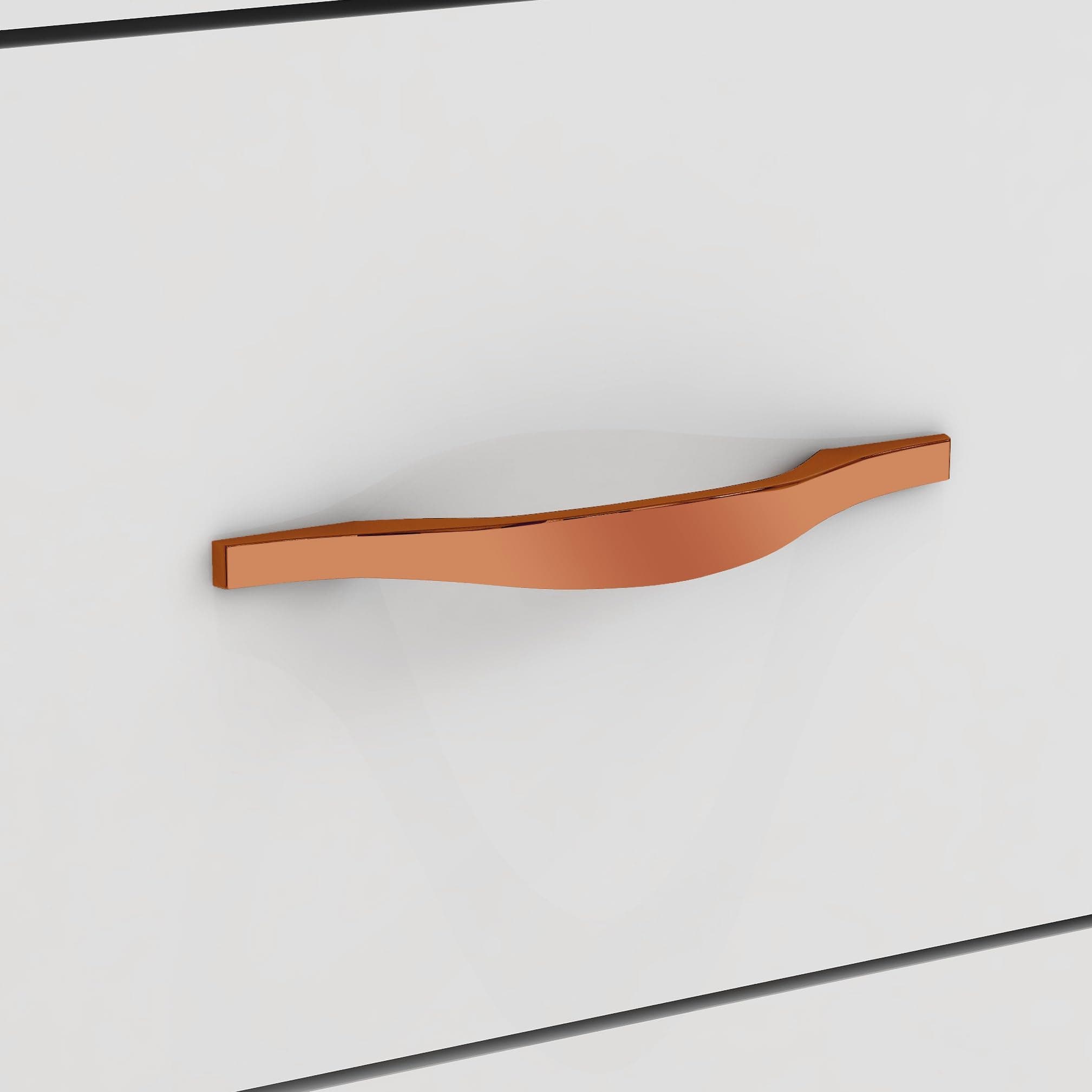 Plantex Cabinet Handle/128mm Handle for Drawer/Wardrobe/Kitchen Handle/Pull-Push Handle for Home/Office - Pack of 1 (Rose Gold)