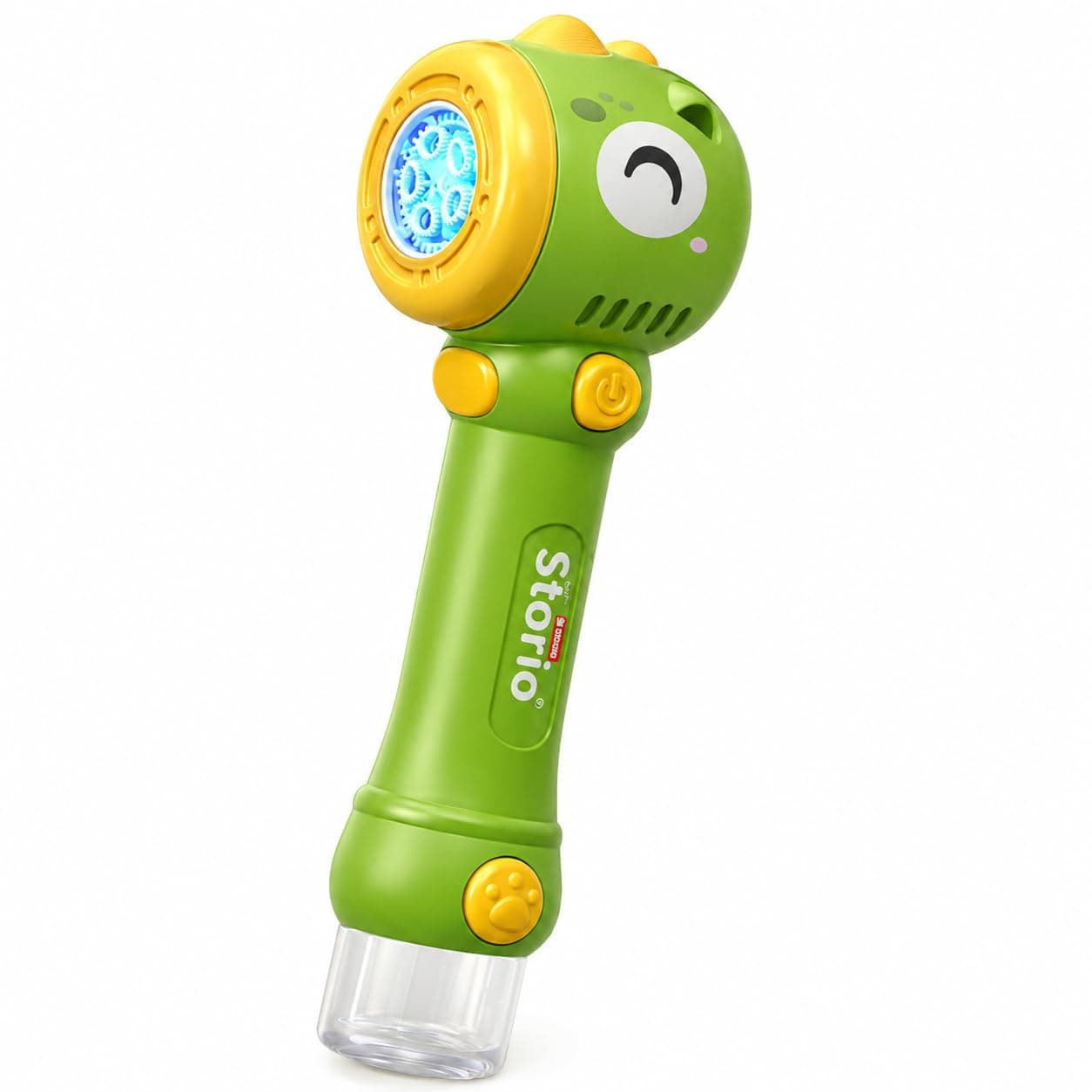 Storio Bubble Wand Machine for Kids 3+ Years - Duck | Automatic Bubble Maker Toy with LED Lights & 12 Bubble Holes | Outdoor Bubble Toy for Boys Girls | Birthday Return Gifts Party Favors for Kids