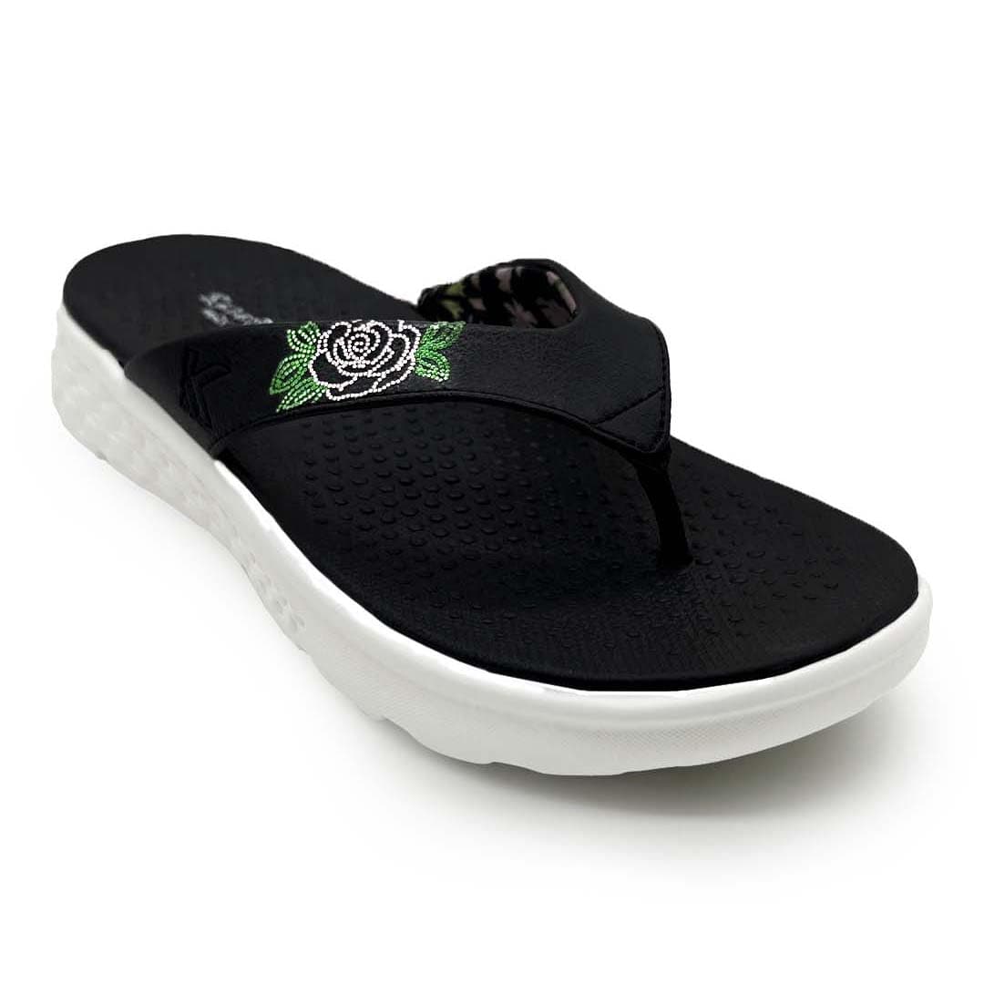 KazarMax Women Slipper | Lightweight | Floral Print | Flip-Flop Daily Use | Casual wear | Thong Slippers