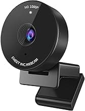 eMeet 1080P Webcam-USB Webcam With Microphone & Physical Privacy Cover,Noise-Canceling Mic,Auto Light Correction,C950 Ultra Compact FHD Web Cam W/ 70°View For Meeting/Online Classes/Zoom/Youtube,Black