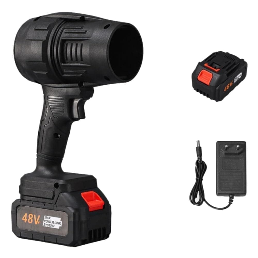 Electric Handheld Air Blower, 48V Cordless Turbo Blower for Home, Car & Outdoor | High-Speed Air Blower with Rechargeable Battery & Fast Charger | Heavy-Duty Dust Cleaner for Computer