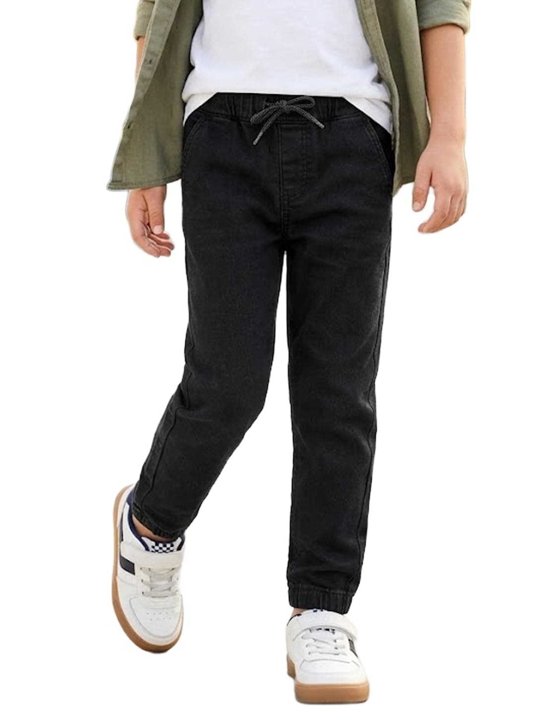 Urbano Juniors Boy's Slim Fit Mid Rise Stretchable Jogger Jeans