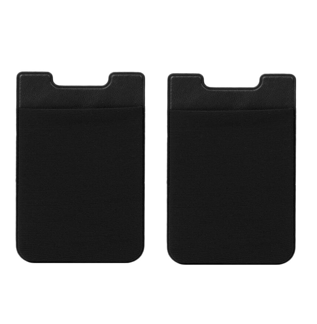 Stealodeal Unisex Adult Silicone Black Multipurpose Adhesive Phone Jacket Card and Earphone Mobile Holder Pouch for All (Black, Multicolour) - Pack of 2