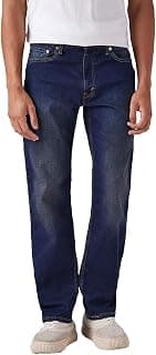 Levi's Men's 555 Dark Indigo Relaxed Fit Mid Rise Jeans