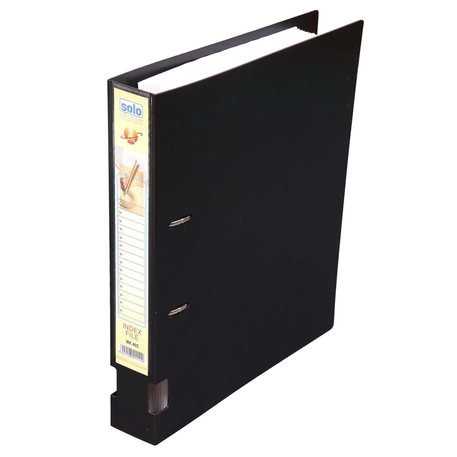 SOLO Polycover Heavy Duty Ring Binder A4 | Holds Up to 350 Sheets | 40mm D-Type Rings & Rado Lock |Finger Hole, Snap-Lock Cover & Spine Pocket | MK405/MK415