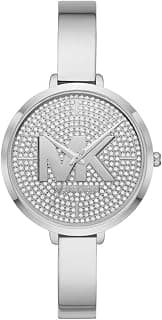 Michael Kors Outlet Charley Silver Quartz Metal Watch MK4432