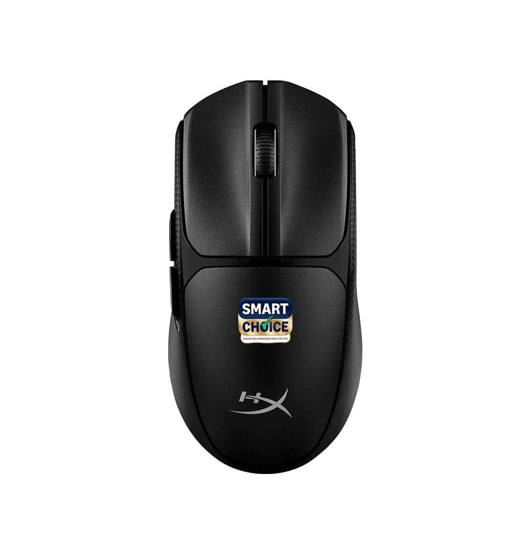 HyperX Pulsefire Fuse Smartchoice Dual Wireless Connection RGB Gaming Mouse, Upto 12K DPI, HyperX Custom Sensor, 75gm Lightweight, AAA Battery, 1K Hz Polling, 24 Months Warranty - Black [A1KY6AA]