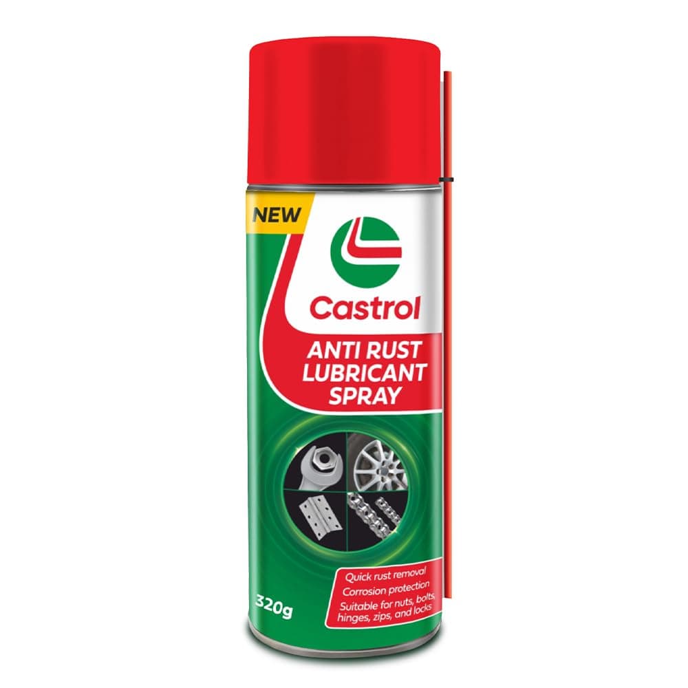 Castrol ANTI RUST LUBRICANT SPRAY for Bikes and Cars (420ML) | Loosens Rust | Protects from Corrosion | Excellent Lubrication | Eliminates squeaks and reduces friction