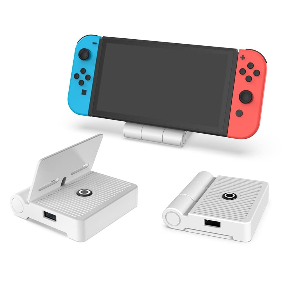 New World TV Docking Station for Nin-tendo Switch, Folding Portable TV Dock Station Replacement for Official with 4K HDMI Video Converter Adapter for nin-tendo Switch