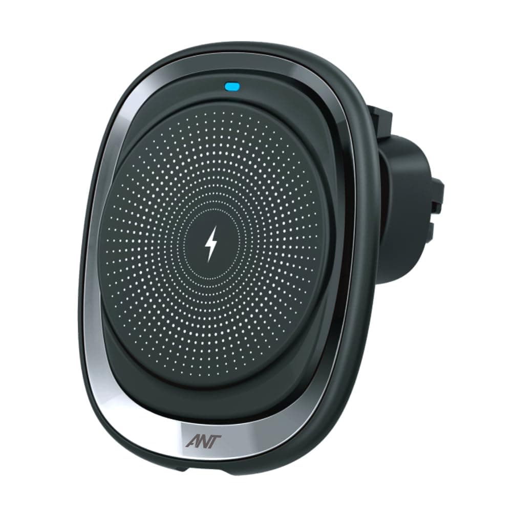 ANT Aura 20 Magnetic Wireless Car Charger 15W Fast Charging, MagSafe Compatible Car Phone Holder with Type-C Port, 360° Rotating AC Vent Mount for iPhone 16/15/14/13/12 & Galaxy S25 Series