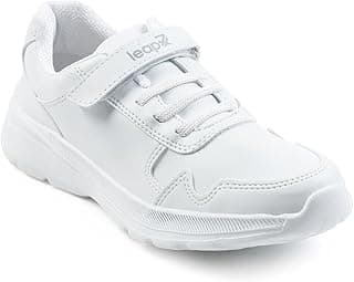 Liberty Leap7x SCHLPRO-3 Uniform School Shoes for Kids with EVA Sole | PU Upper Quick-Wear Velcro Closure | Stylish & Lightweight | Comfortable Footbed | Memory Foam Insole
