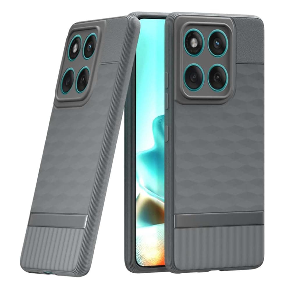 amazon basics Shockproof Case for Motorola Moto Edge 60 5G/Edge 60 Fusion 5G | Full Camera Protection | TPU Flexible Mobile Back Cover for Motorola Moto Edge 60 5G / Edge 60 Fusion 5G (Graphite Grey)