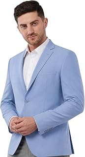 SaintX Men's Premium 4-Way Comfy Stretch Sunscreen Blazer | Light Weight, Designed for Summers | Fully Lined | Comfort able Slim Fit | Wrinkle Resistant, All-Day Casual & Formal Signature Coat (JK11)