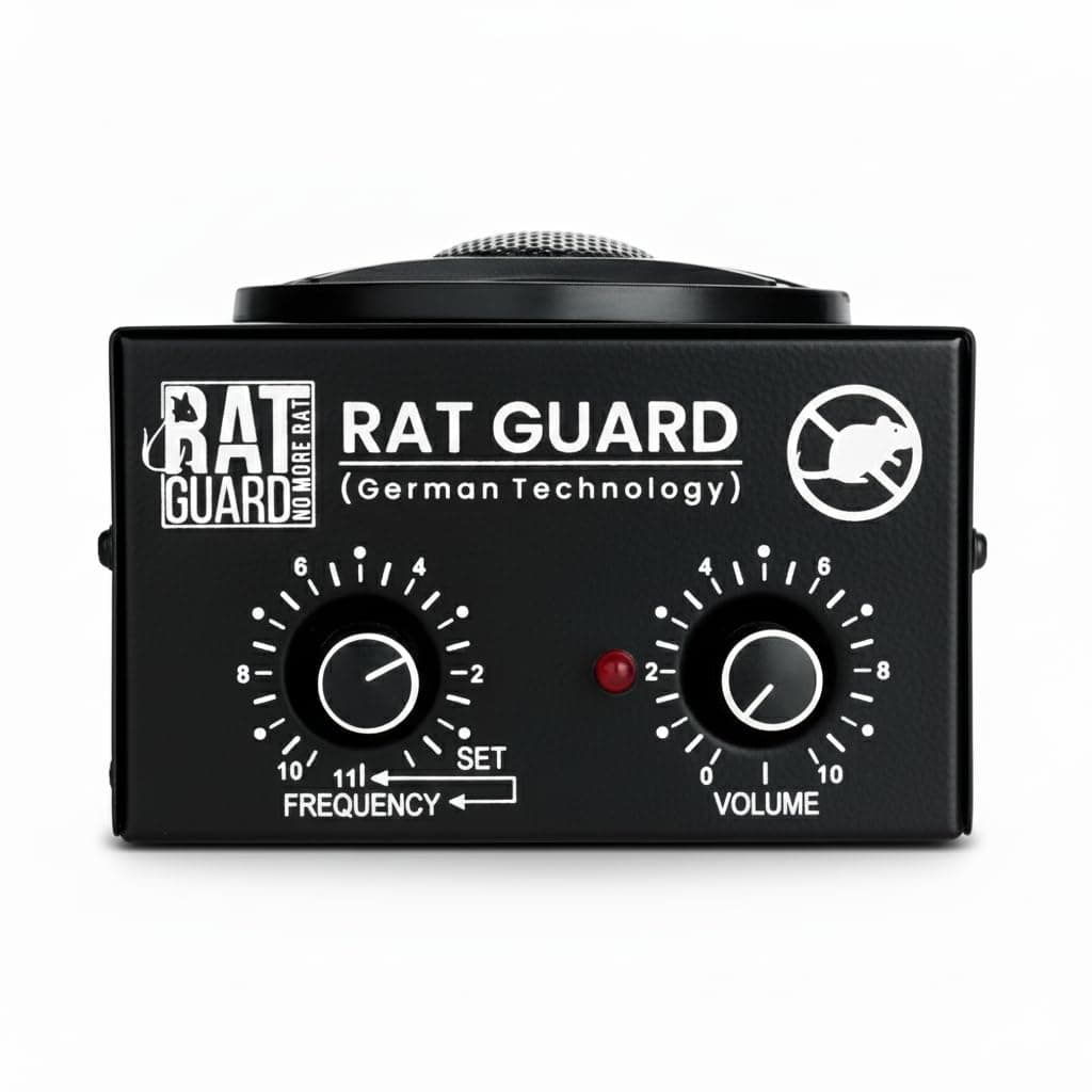 Ultrasonic Rat Repellent Machine for Commercial Use | 1500 Sq Ft | Shop & Warehouse Rodent Control Device | Plug-in Pest Repeller | Made in India