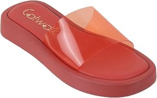CATWALK by TIGI Women's Flatform Transparent Sandal