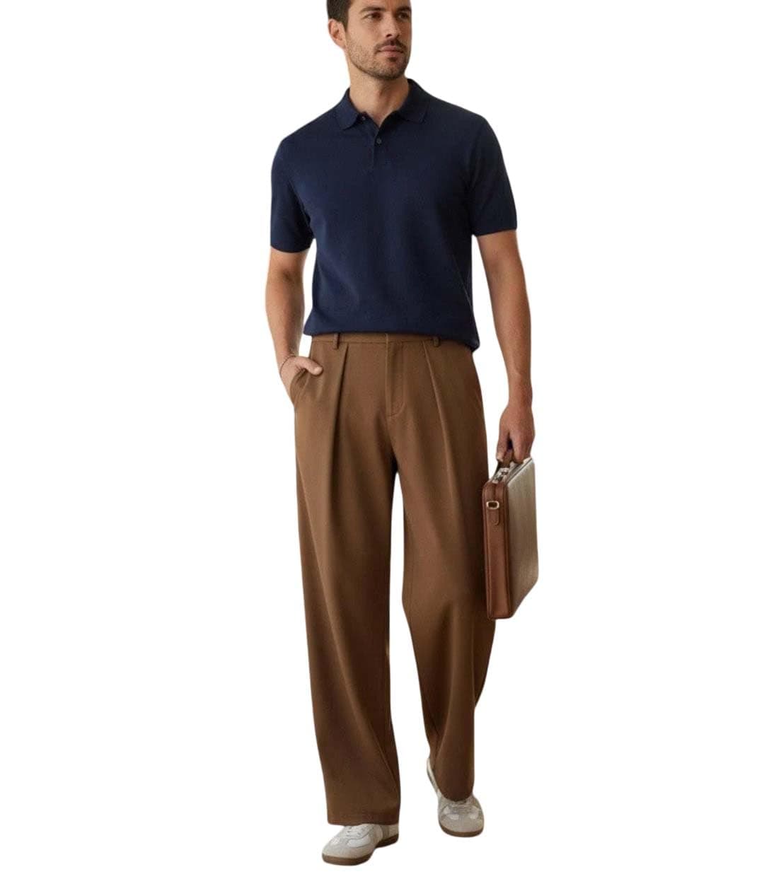 KOTTY SXY Men’s Korean Style Loose Fit Trousers | High Waist Pleated Casual Pants | Straight Leg Smart Formal & Streetwear Bottom Wear for Men