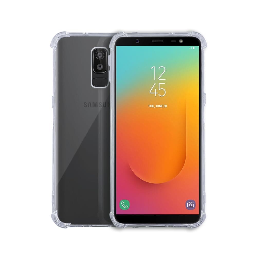 7SEVEN® Back Cover for Samsung Galaxy J8 Transparent Mobile Back Case Shock Proof Design Camera Edges Protection Crystal Clear Phone Case Silicon Soft TPU and Flexible Bumper Phone Cover