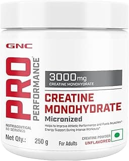 GNC AMP Plant Isolate Protein | 2 lbs | 26 Servings| Vegan Protein & GNC Pro Performance Creatine Monohydrate | 250 gm | 83 Servings|Formulated in USA