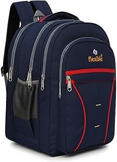 Flexible bags 60L Large 3-Compartment Spacious Durable School Bag For 5Th To 10Th Class,College Bag,Tution Bag and Travelling Backpack Waterproof For Both Boys And Girls