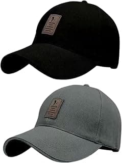 Combo 3 @2 Cap for Men Women Topi Unisex Head Branded Boy's Girl's Caps Adjustable Strap Summer Sports Cricket Gym Dance Cotton Free Size