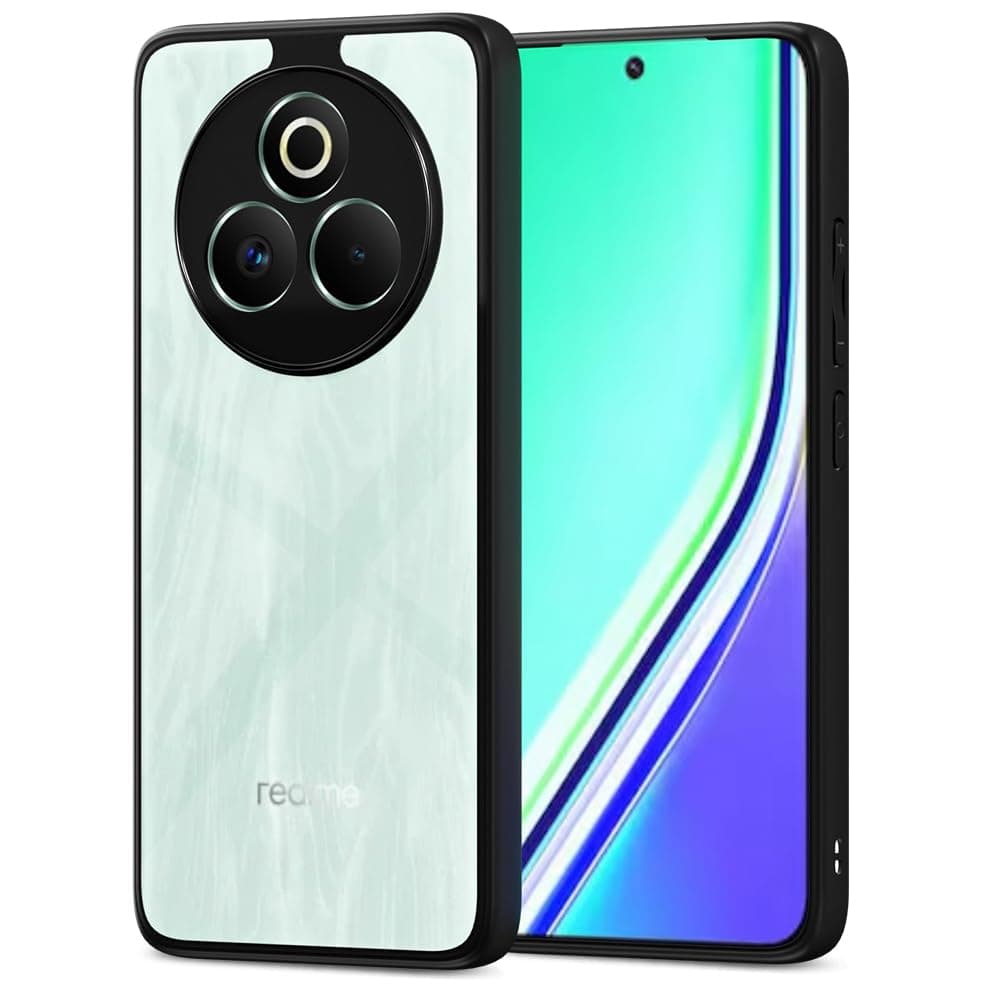 Amazon Basics Back Cover for Realme P3 Pro 5G | Shockproof Sleek Hybrid Armor Bumper Case (Black)