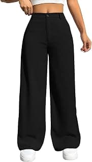 Toochki Trousers for Woman Pants Women's Formal Office Korean | Beige Track Pant | Straight | Cotton Spandex Stretchable Trouser | High-Waisted Bottom Wear