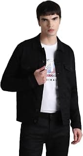 JACK & JONES Men's Cotton Standard Length A-Line Coat