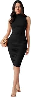 KATECLO Trendy Bodycon Dress for Women | Slim-Fit One-Piece for Girls | Stylish Body-Con Dresses