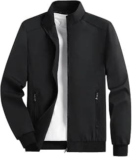 EAGLESTAR Men's Polyester Standard Length Bomber Jacket