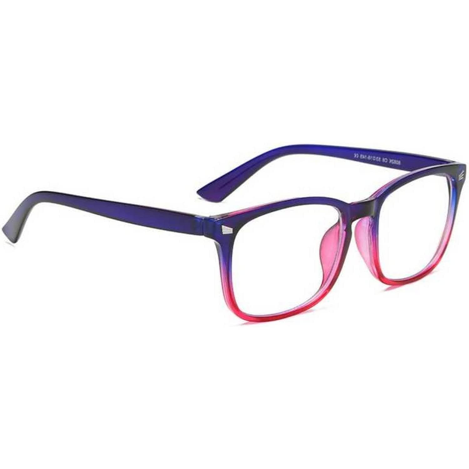 Dervin Blue Light Blocking Glasses Gaming Filter Transparent Square Eyeglasses for Eye Protection Men Women, Computer/Tablet/Laptop/Mobile/TV, Anti-blue & Anti eyestrain