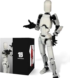 DOOZLE T13 Lucky Action Figure, 3D Printed Articulated Robot Toy, Titan 13 Dummy Figure, Flexible Posable Collectible Desk Decoration