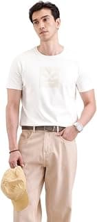 WROGN Men's 100% Cotton Half Sleeve T-Shirt | Slim Fit