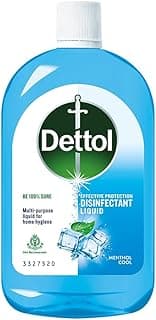 Dettol Liquid Disinfectant for Personal Hygiene, Surface Disinfection, Floor Cleaner (Menthol Cool, 550ml)