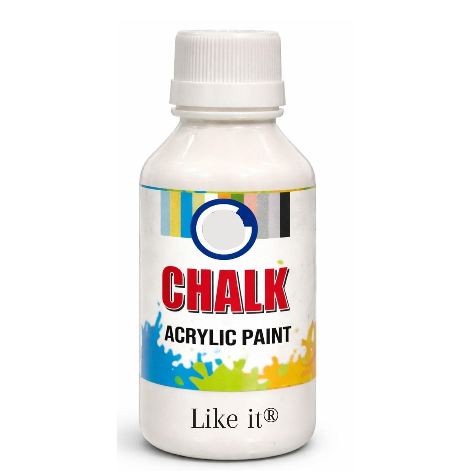 like it Chalk Acrylic Paint White Colors 120ml – Multi Surface Matte Finish Paint for Wood, Ceramic, Canvas, DIY Craft, Home Decor & Kids Art | Non-Toxic, Quick Dry, High Pigment (White)