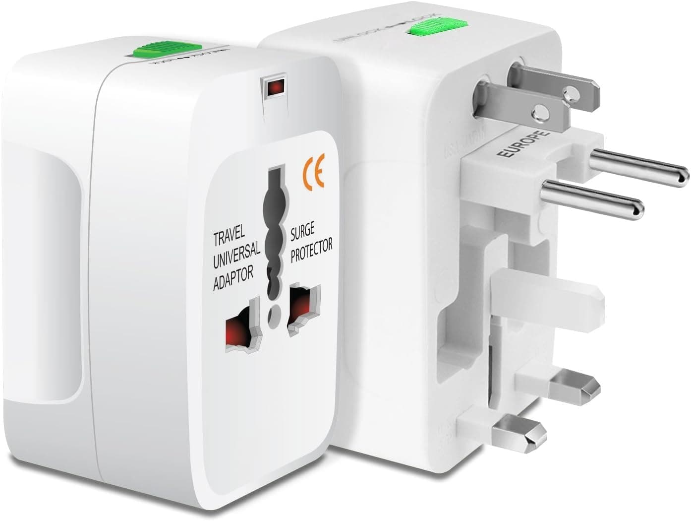 Hi-Plasst Universal Travel Adapter | All-in-One Worldwide Charger Plug for Europe, UK, US, China, India | Compatible with Phones, Laptops, and Mobile Devices | Portable Power Adapter (Pack of 1)