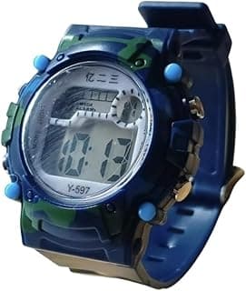 Generic Katty Mao Digital Sports Watch, Pink, LCD Display, Water Resistant, Round Shape, Multiple Sports Modes, Electronic Wristwatch for Kids, Men, Women, 4.5x4.5x1.2 cm by Katty Mao