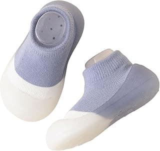 TS WITH TECHSUN Walking Baby Sneakers Floor Socks Plain Cotton Lightweight Soft Sole Casual Anti Slippery Shoes For Party, Indoor Use