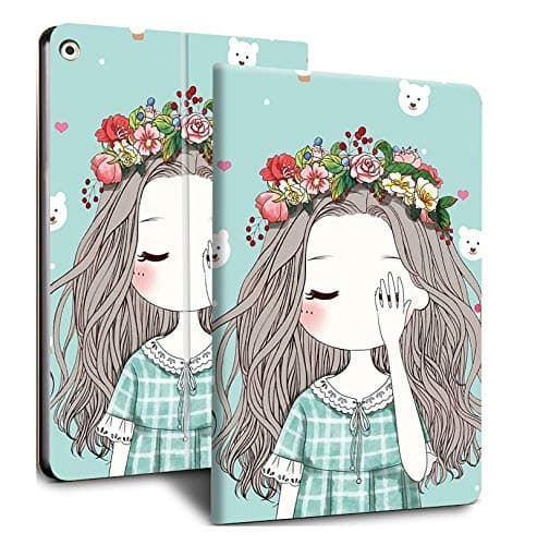 MOCA Case for ipad 9.7 inch 5th/6th Generation 2017/2018, Protective Case Cover for ipad 9.7 Air 1/2 Gen, Slim Adjustable Multi-Angle Stand, Auto Wake/Sleep