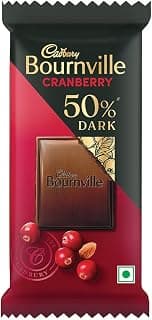 Cadbury Bournville Cranberry 50% Dark Chocolate Bar, 30 g