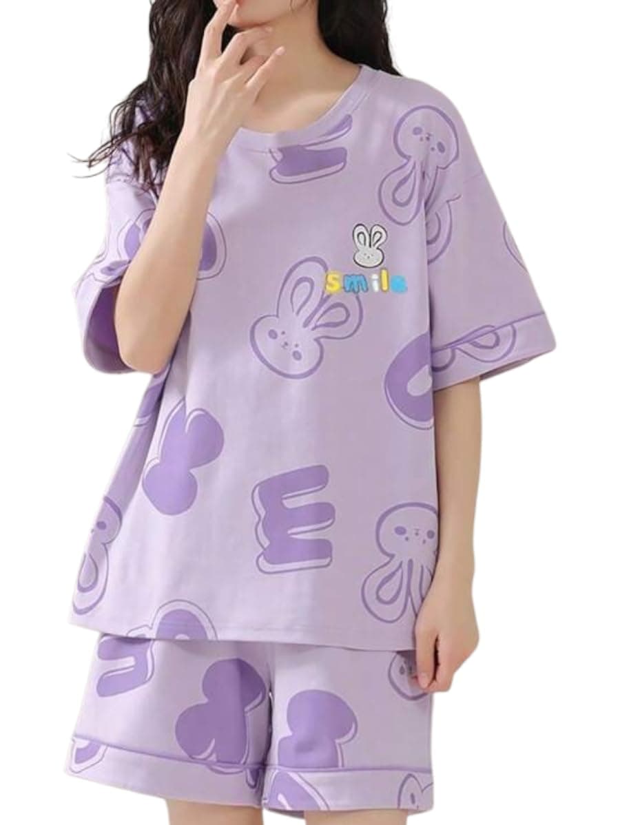 Louis Luxe Women's Cotton Blend Pajama Set