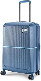 Urban Jungle by Safari Medium, The Caliber (65cm) Spinner Trolley, 70L Capacity Hard Sided Polycarbonate Suitcase, TSA Lock, Anti Theft Zipper, 8 Silent Wheels (Skyline Blue)