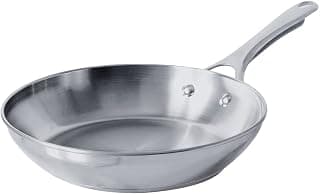 Meyer Select Nickel Free Stainless Steel Frypan | Frying Pan | Steel Frying Pan with Triply Base | Steel Fry pan | Gas and Induction Compatible, 26 cm/ 2.38L, Silver