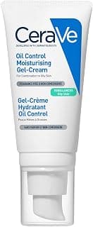 CeraVe Oil Control Gel Cream lightweight Moisturizer for Oily & Combination Skin with Ceramides, Hyaluronic Acid & Niacinamide|Dermatologist Recommended (52ml)