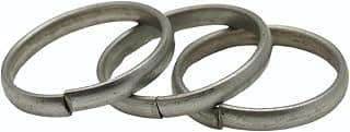 PANDIT NM SHRIMALI PANDIT NM SHRIMALI Horse Shoe Ring Shani Dosh Nivaran Kale Ghode ki Naal Ka Challa for Men and Women | Black, Ring Size 20 - Pack of 3